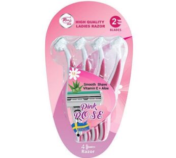 Rivaj Pink Rose Ladies RAZOR (Pack of 4)